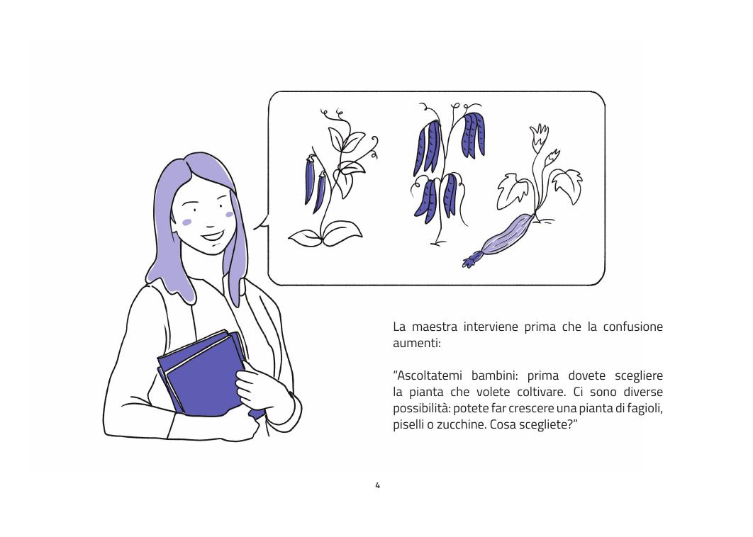 La classe di Sara coltiva alcune piantine