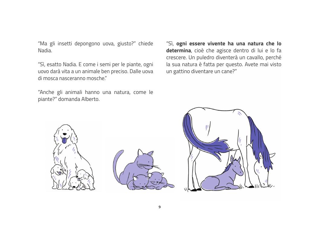 Pagina illustrata del quaderno Cos’è l’anima?